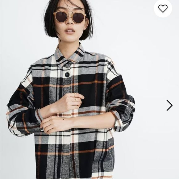 Madewell Tops - Madewell Flannel Bromley Shirt Size XL